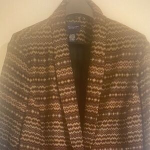 NEW Doncaster Chevron Ranchcore Southwestern Praire Desertchic Blazer Size 20W